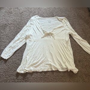 American Eagle Soft & Sexy Tie Long Sleeve Top